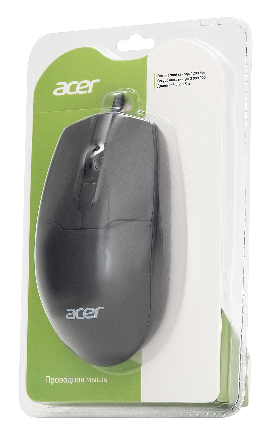 Мышь Acer OMW126 черный оптическая (1000dpi) USB (2but) Мышь Acer OMW126 черный оптическая (1000dpi) USB (2but)