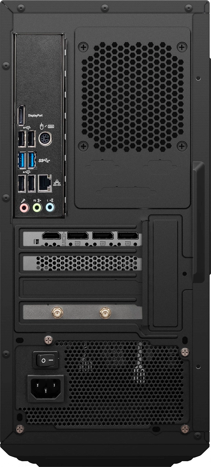 ПК MSI Codex 6 14NUE5-205RU i5 14400F (2.5) 16Gb SSD1Tb RTX 4070Super 12Gb Windows 11 Home GbitEth WiFi BT 500W черный (9S6-B91431-205)