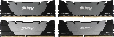 Память DDR4 4x32GB 3600MHz Kingston KF436C18RB2K4/128 Fury Renegade Black RTL Gaming PC4-28800 CL18 DIMM 288-pin 1.35В dual rank с радиатором Ret