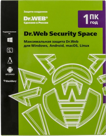 Программное Обеспечение DR.Web Security Space КЗ 1ПК 1г (BHW-B-12M-1-A3)