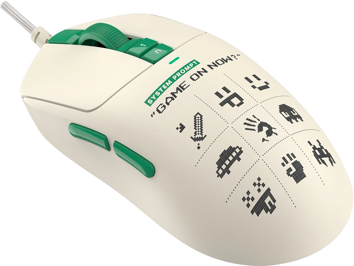 Мышь A4Tech Bloody W72 Ultra Pixels Green рисунок/бежевый/зеленый оптическая (20000dpi) USB (7but) Мышь A4Tech Bloody W72 Ultra Pixels Green рисунок/бежевый/зеленый оптическая (20000dpi) USB (7but)