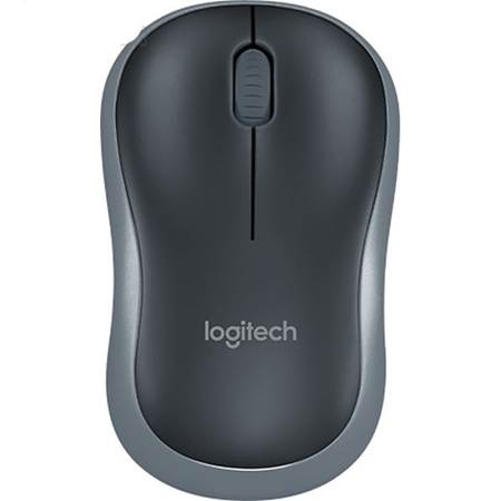 Мышь беспроводная Logitech M185 Grey серая, оптическая, 1000dpi, 2.4GHz, |910-002238| USB-ресивер Logitech Unifying® {10} (272815)