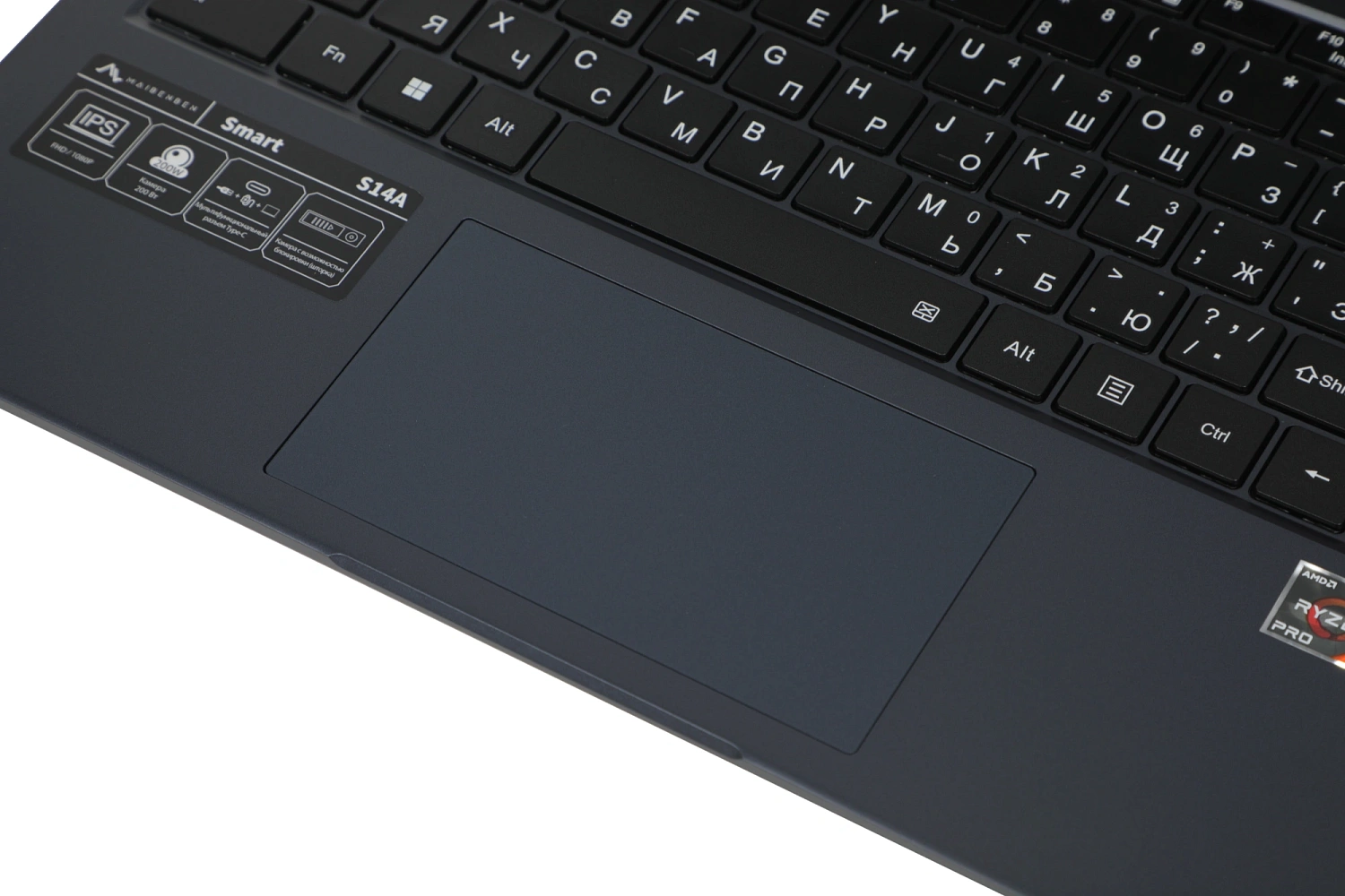 Ноутбук Maibenben S14A-R545UM Ryzen 5 Pro 4650U 8Gb SSD512Gb AMD Radeon 14" IPS FHD (1920x1080) Linux dk.blue WiFi BT Cam 5000mAh (S14A-R545UMB1SLURE0)