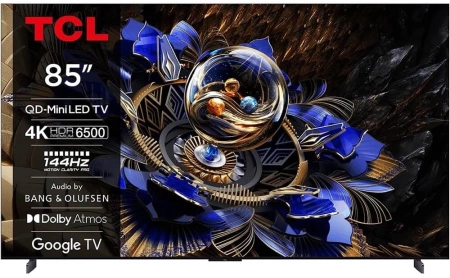 Телевизор QLED TCL 85" 85X11K черный 4K Ultra HD 120Hz DVB-T DVB-T2 DVB-C DVB-S DVB-S2 USB WiFi Smart TV