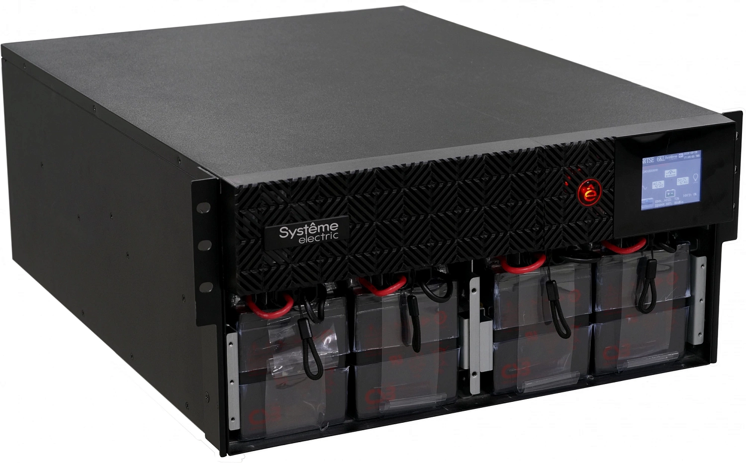 Источник бесперебойного питания Systeme Electric Smart-Save Online SRT, 5000VA/5000W, On-Line, Extended-run, Rack 2U+3U(Tower convertible), LCD,  6xC13, 4xC19, SNMP Intelligent Slot, USB, RS-232, Pre-Inst. Web/SNMP