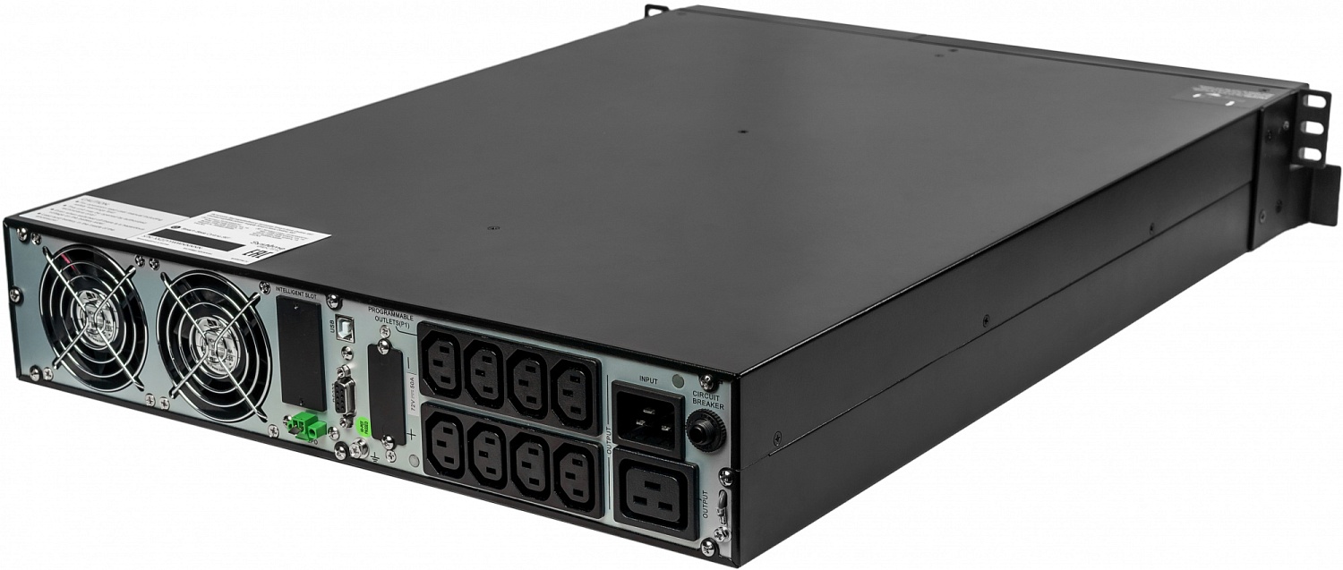 Источник бесперебойного питания Systeme Electric Smart-Save Online SRT, 3000VA/3000W, On-Line, Extended-run, Rack 2U(Tower convertible), LCD, Out: 8xC13+1xC19, SNMP Intelligent Slot, USB, RS-232