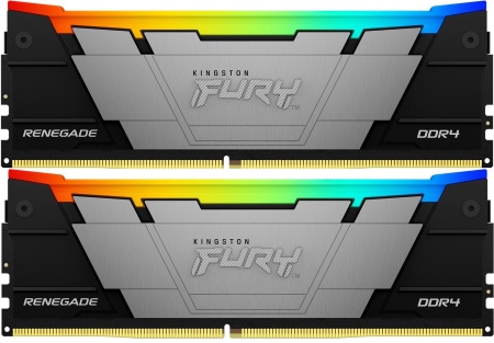 Память DDR4 2x32GB 3600MHz Kingston KF436C18RB2AK2/64 Fury Renegade RGB RTL Gaming PC4-28800 CL18 DIMM 288-pin 1.35В dual rank с радиатором Ret