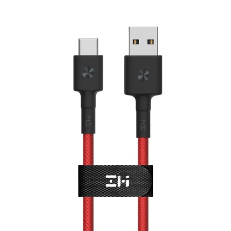 Кабель USB/Type-C ZMI 100 см 3A Материал оплетки нейлон/кевлар (AL401) красный