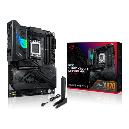 Материнская плата ASUS ROG STRIX X870-F GAMING WIFI AM5 ATX 4xDDR5 2xPCIEx16 4xM.2 3xUSB-C DP HDMI 2.5GLAN Wi-Fi 7