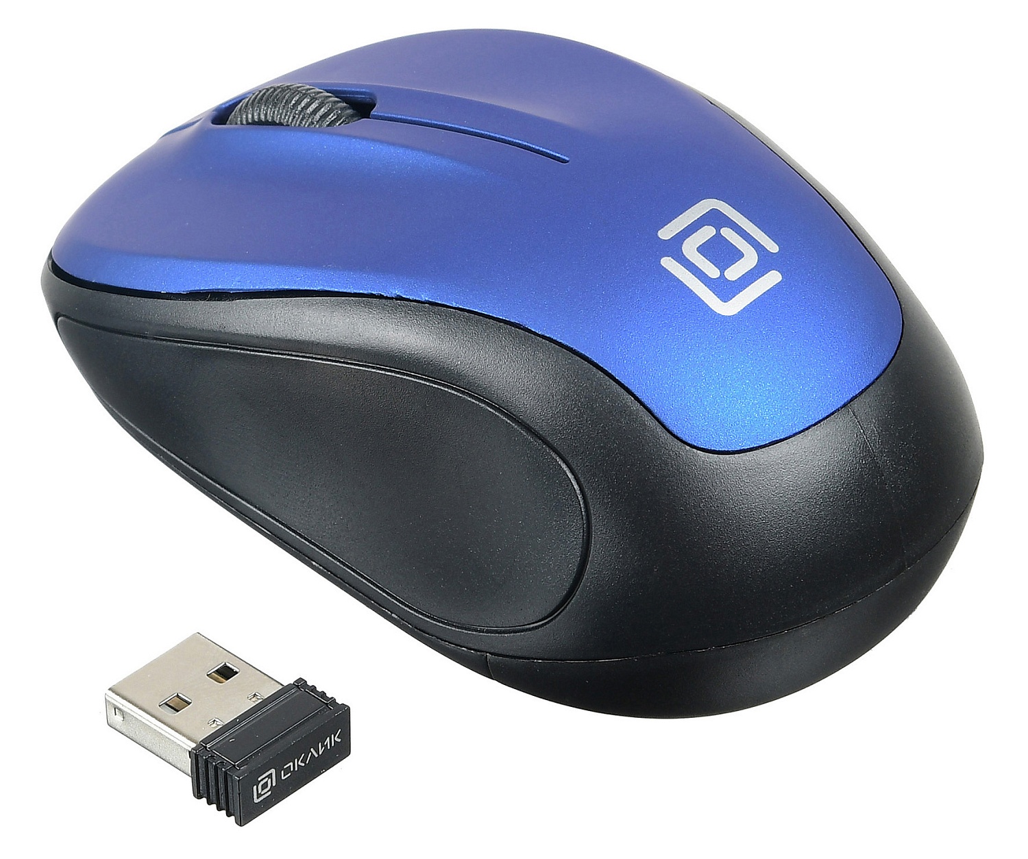 Мышь Оклик 665MW черный/синий оптическая (1600dpi) беспроводная USB для ноутбука (3but) Мышь Оклик 665MW черный/синий оптическая (1600dpi) беспроводная USB для ноутбука (3but)