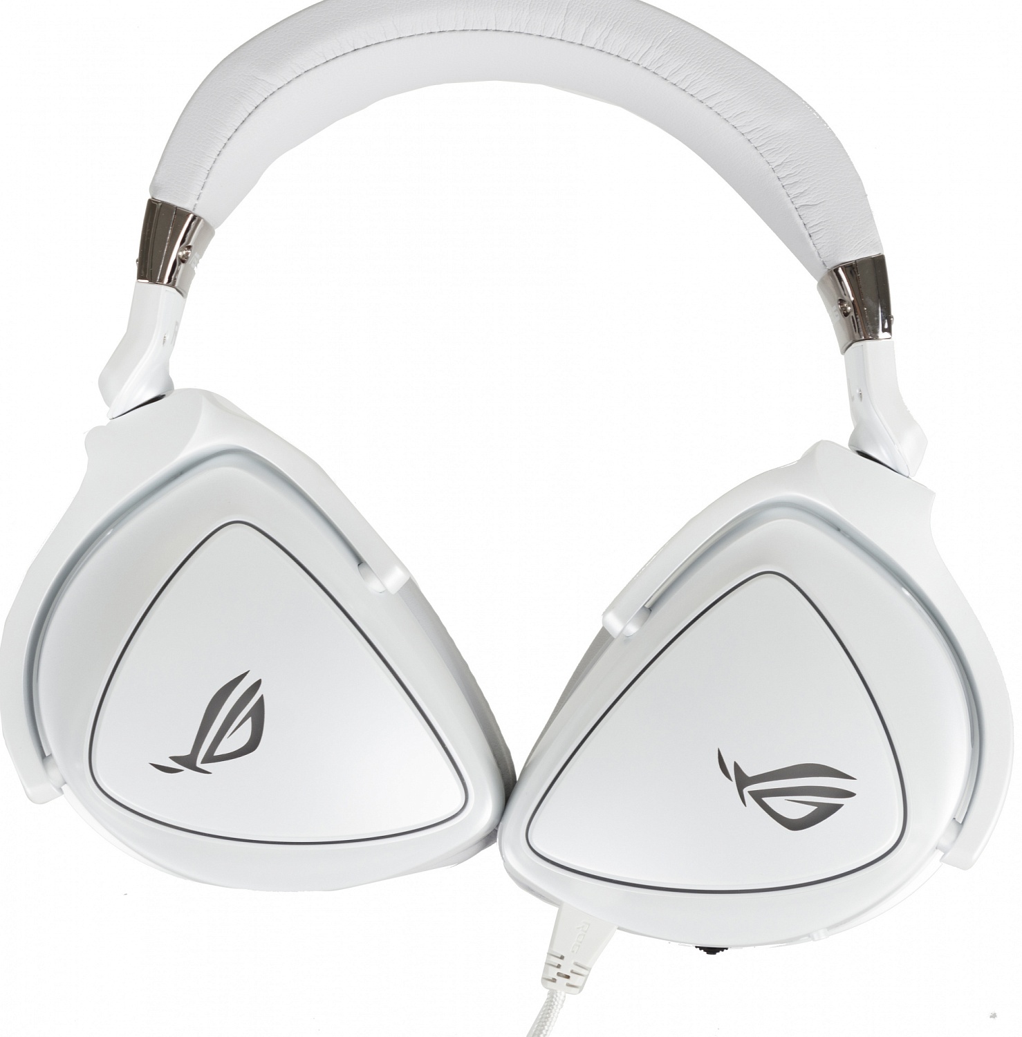 Наушники с микрофоном Asus ROG Delta белый/серый 1м мониторные оголовье (90YH02HW-B2UA00)