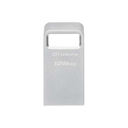Флеш Диск Kingston 128GB DataTraveler Micro DTMC3G2/128GB USB3.2 серебристый