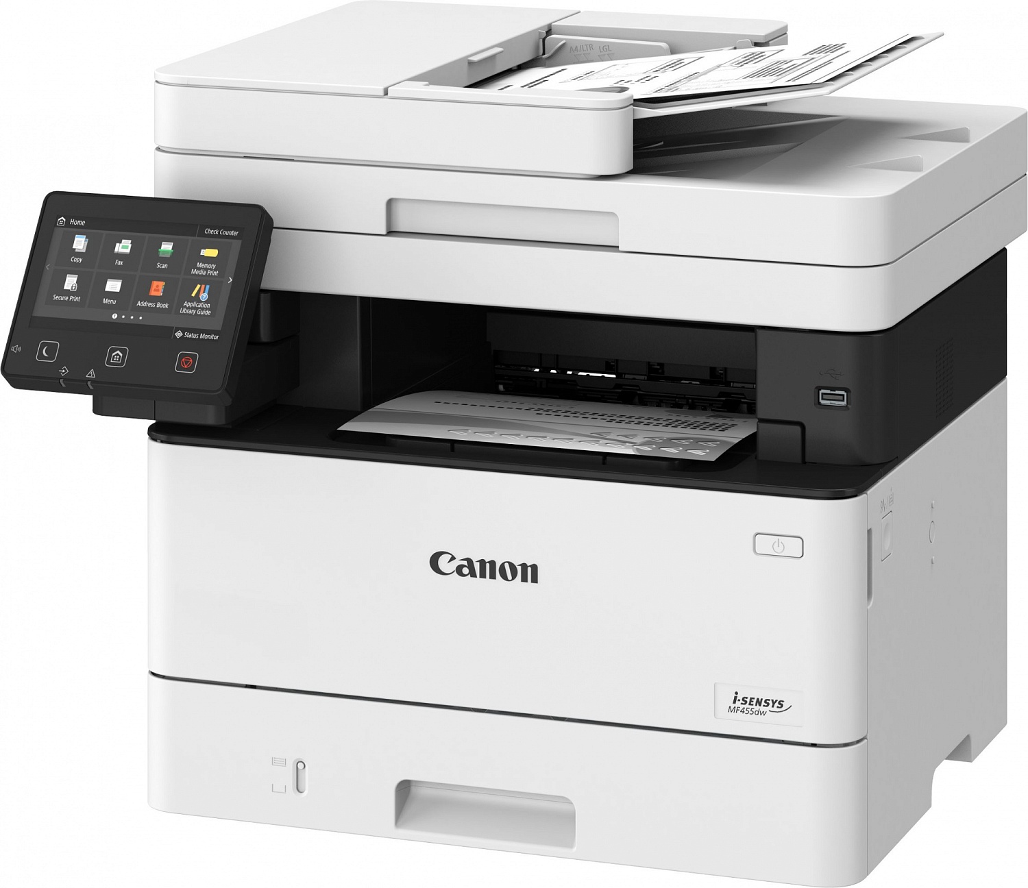 Canon i-Sensys MF455dw (МФУ лазерный, A4 38 стр./мин., Ethernet, Wi-Fi, одноп. автопод., дупл.)