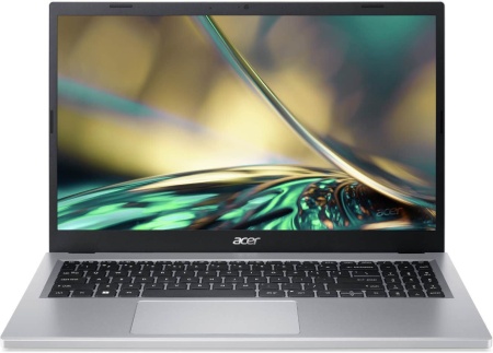 Ноутбук Acer Aspire 3 A315-510P-31J5 Core i3 N305 8Gb SSD512Gb Intel UHD Graphics 15.6" IPS FHD (1920x1080) noOS silver WiFi BT Cam (NX.KDHEX.00M)