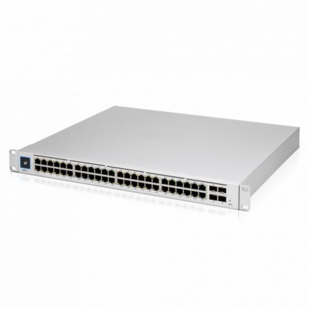 UniFi Switch Pro 48 PoE (USW-Pro-48-POE) Ubiquiti PoE-коммутатор в стойку, 48х 1G RJ45, 4х 10G SFP+, раздача 600 Вт (027656) {2}