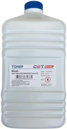 Тонер Cet Type 516 CET8062500 черный бутылка 500гр. для принтера Ricoh Aficio MPC2030/4000/5000