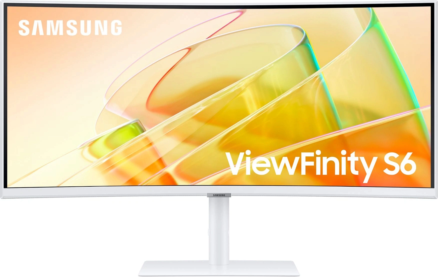 Монитор Samsung 34" ViewFinity S6 S34C650TAUXEN белый VA LED 5ms 21:9 HDMI M/M полуматовая 350cd 178гр/178гр 3440x1440 100Hz DP USB 8кг