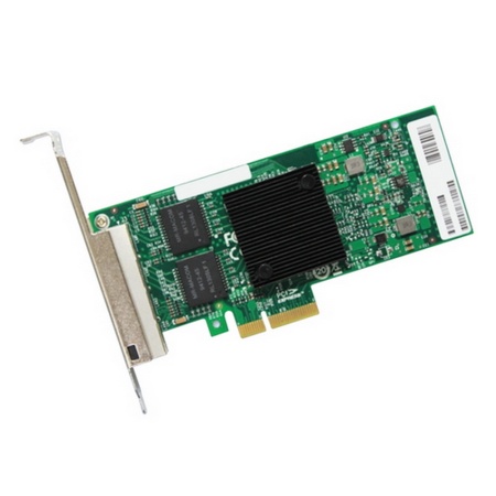 ACD-I350AM4-4x1G-RJ45 Ethernet Network Adapter, Intel i350, 4x RJ45 1GbE, PCI-E v2 x4, VMDq. PCI-SIG SR-IOV (520112)