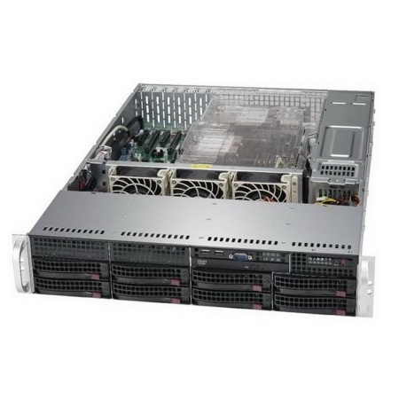 Корпус Supermicro SuperChassis 2U 825TQC-R802LPB/ no HDD(8)LFF/ no fixed LFF(2)/ 7xLP/ 2x800W Platinum(12" x 13", 13.68" x 13", 12" x 10")E-ATX, ATX/ Backplane 8xSATA3/SAS3