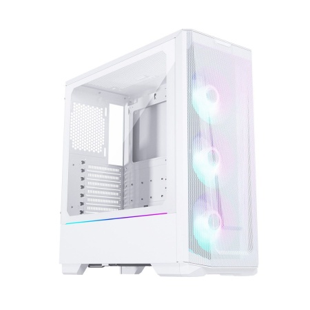 Корпус PHANTEKS Eclipse G360A (PH-EC360ATG_DMW02_RU) / White, 3x120mm ARGB Fan + ARGB Strip, боковая панель Tempered Glass, Mid-Tower