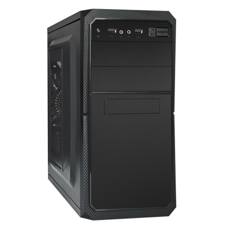 Корпус Minitower ExeGate BA-202 (mATX, без БП, 2*USB, аудио, черный)