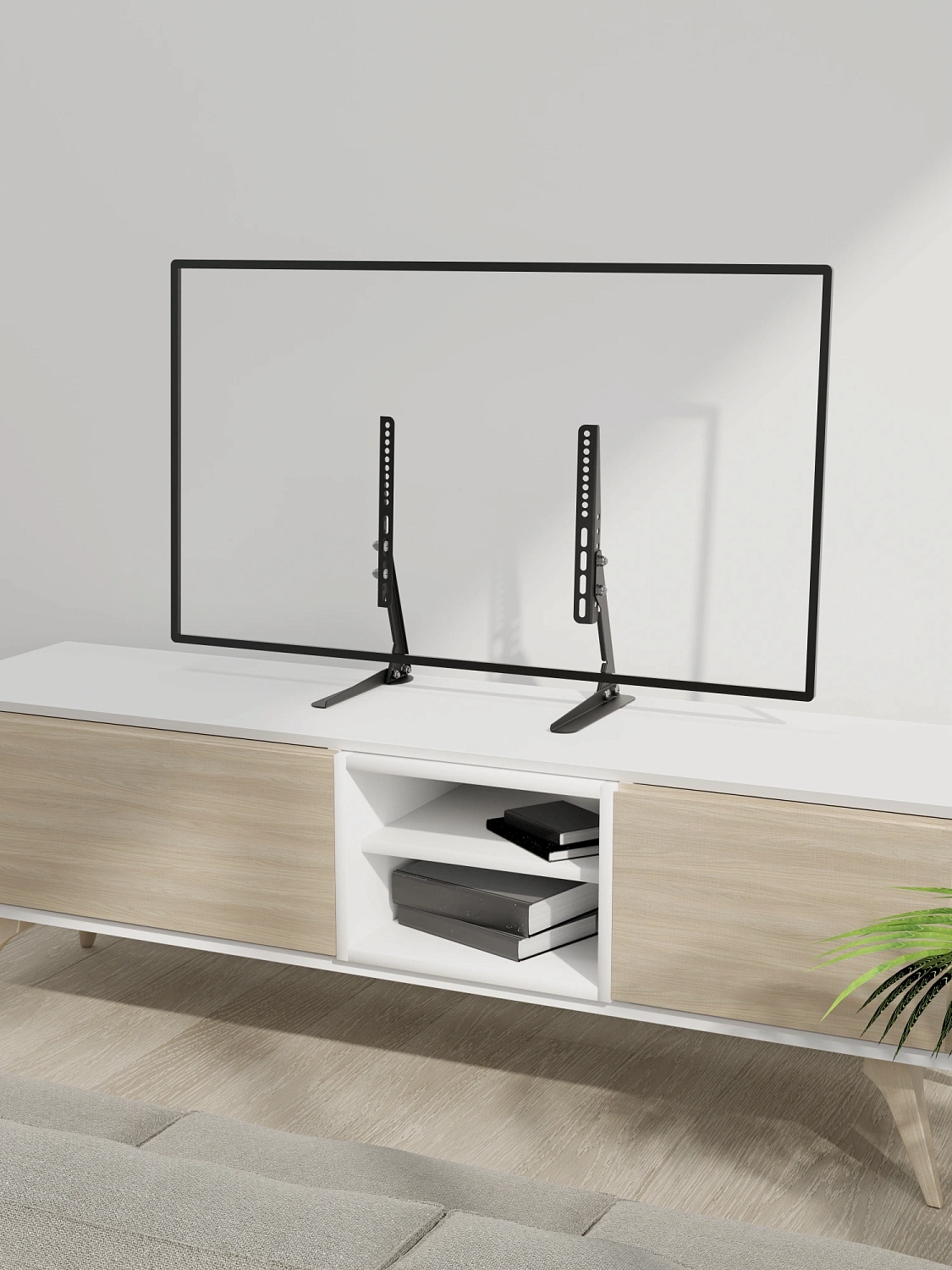 Кронштейн для телевизора Holder LCDT-F01-B черный 13"-42" настольный фиксированный