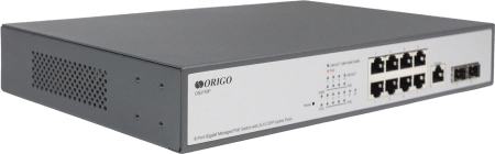 OS3110P/135W/A1A Управляемый L2 PoE-коммутатор
8x1000Base-T PoE+, 2x1000Base-X SFP,
PoE-бюжет 135 Вт