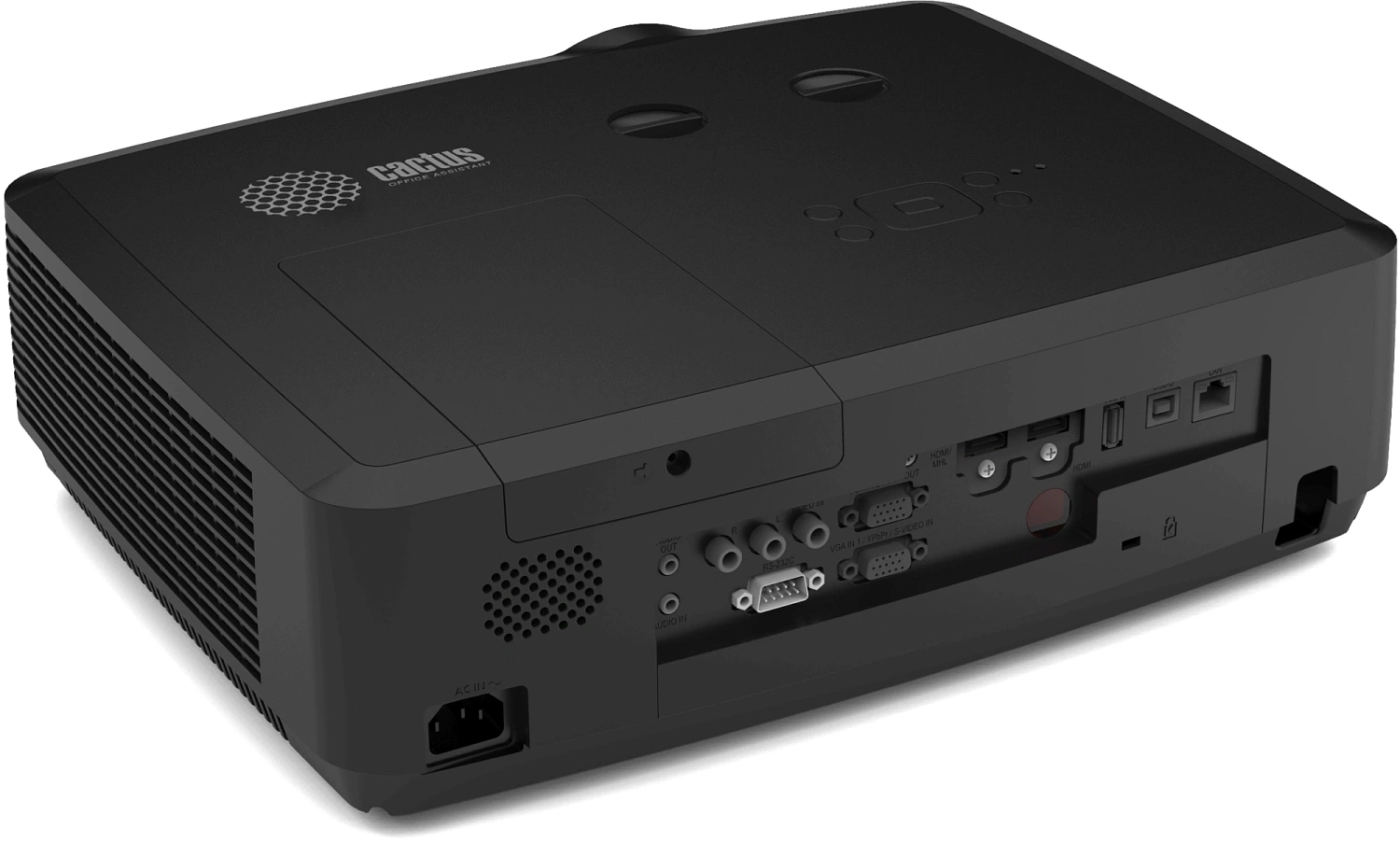 Проектор Cactus Bright CS-S4.B 3LCD 5900Lm ANSI (1920x1200) 30000:1 ресурс лампы:10000часов 1xUSB typeA 1xUSB typeB 2xHDMI 4.45кг