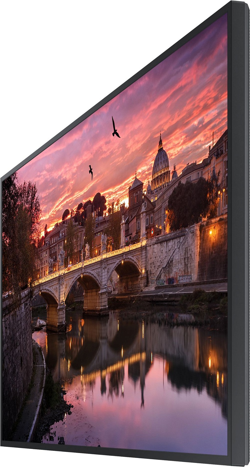 Панель Samsung 65" QB65B черный VA LED 8ms 16:9 DVI HDMI M/M матовая 350cd 178гр/178гр 3840x2160 DP RCA 4K USB 24.9кг
