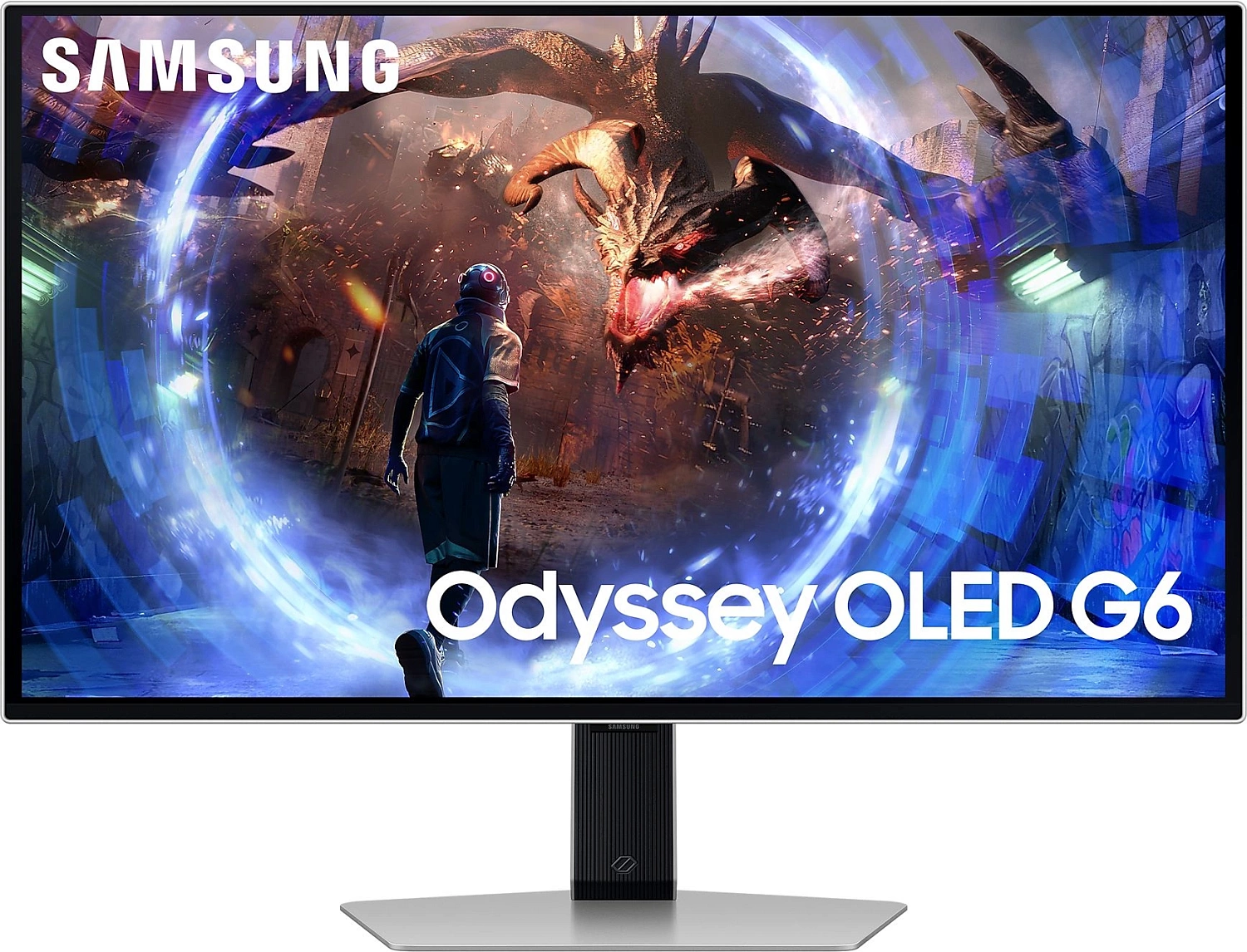 Монитор Samsung 27" Odyssey G5 S27DG600SIXCI черный OLED LED 1ms 16:9 HDMI матовая HAS Piv 250cd 178гр/178гр 2560x1440 360Hz FreeSync Premium Pro DP Quad 2K (1440p) USB 6.9кг