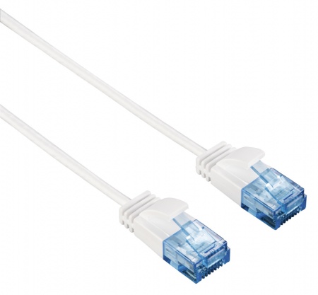 Патч-корд Hama Slim-Flexible UTP 4 пары cat6 1.5м белый RJ-45 (m)-RJ-45 (m) (00135778)