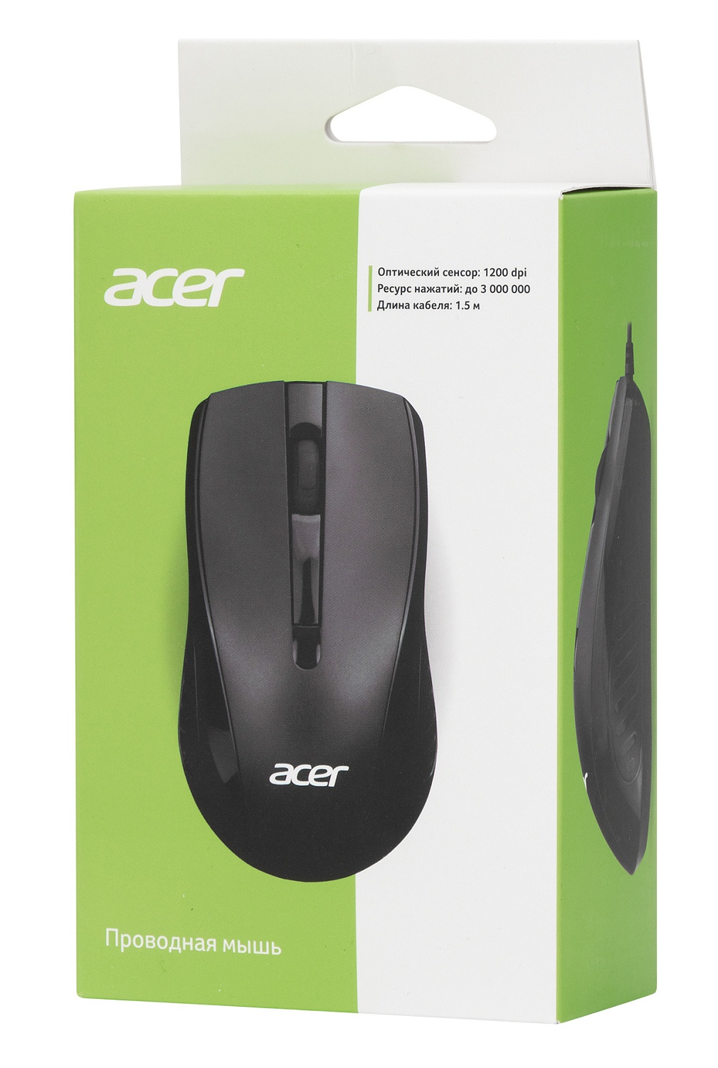 Мышь Acer OMW136 черный оптическая (1000dpi) USB (2but) Мышь Acer OMW136 черный оптическая (1000dpi) USB (2but)