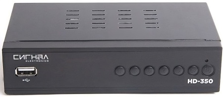 Ресивер DVB-T2 Сигнал HD-350 черный