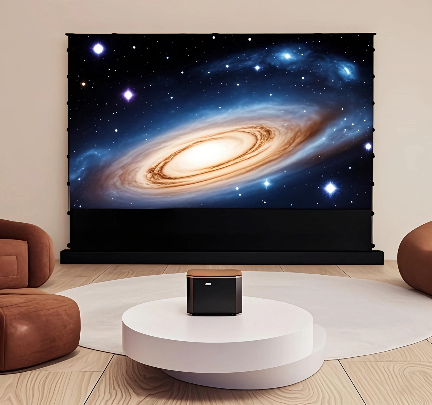 Экран Cactus 125x221см FloorRising CS-PSFRCLR-221X125 16:9 напольный рулонный черный (моторизованный привод)