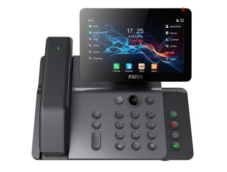 SIP-Телефон Fanvil V66 Pro, 20 SIP-акк., 7", 1024x600 Цвет. экран, POE, БП в комп., 2x1 Gbps, Wi-Fi 6, BT 5.4