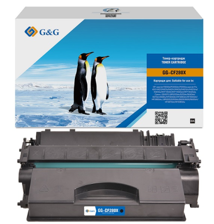 Картридж лазерный G&G GG-CF280X черный (6900стр.) для HP LJ P2035/P2055d/Pro 400 M401/MFP M425