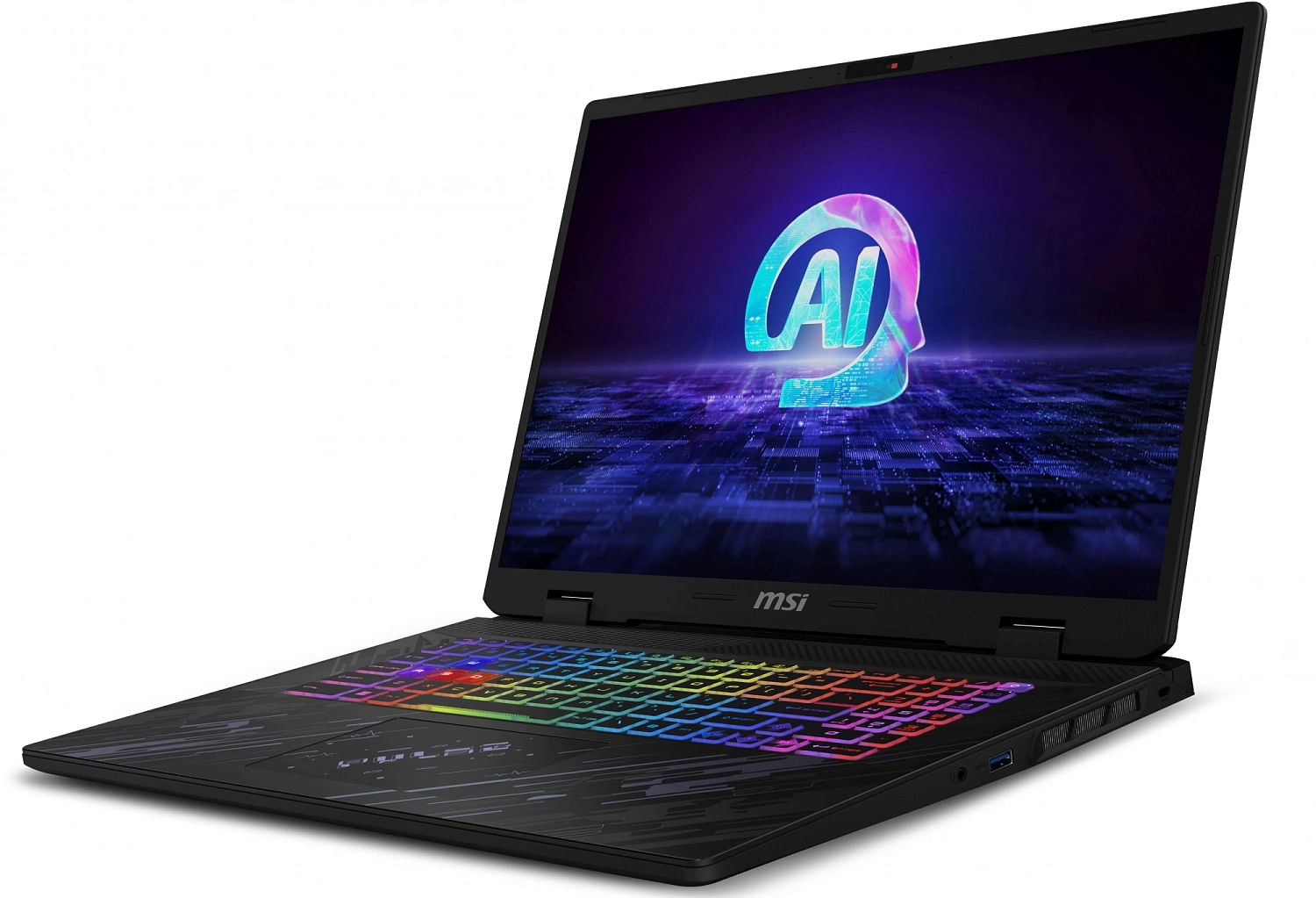 Ноутбук MSI Pulse 17 AI C1VGKG-024RU Core Ultra 7 155H 16Gb SSD1Tb NVIDIA GeForce RTX4070 8Gb 17" IPS QHD+ (2560x1600) Windows 11 black WiFi BT Cam (9S7-17T311-024)
