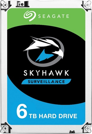 Жесткий диск Seagate SATA-III 6Tb ST6000VX001 Surveillance Skyhawk (5400rpm) 256Mb 3.5"