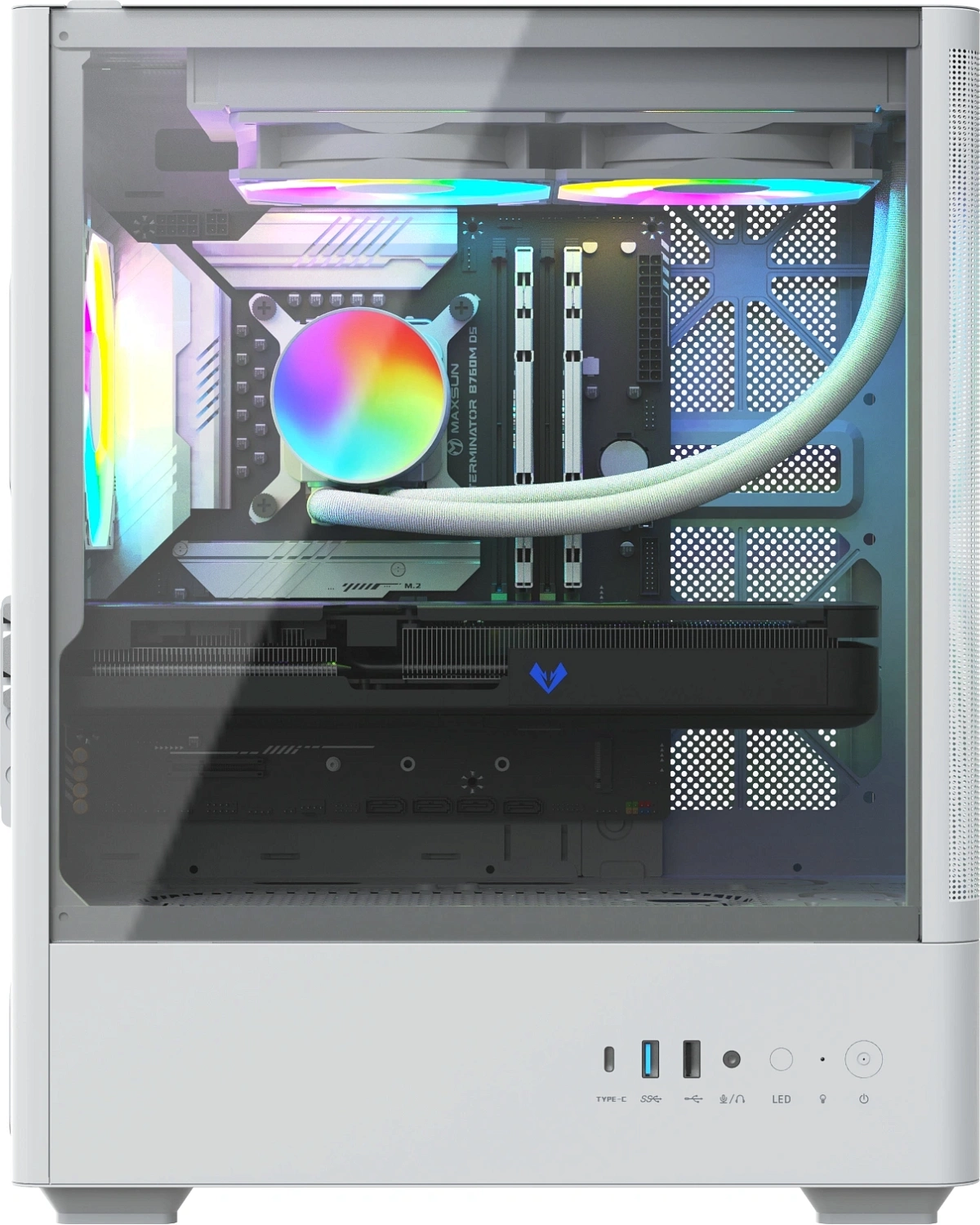 ПК Teclast G03 i7 14700F (2.1) 32Gb SSD1Tb RTX5070Ti 12Gb Windows 11 Pro GbitEth WiFi BT 750W белый (G03 14700F32G1T5070TWKRU)