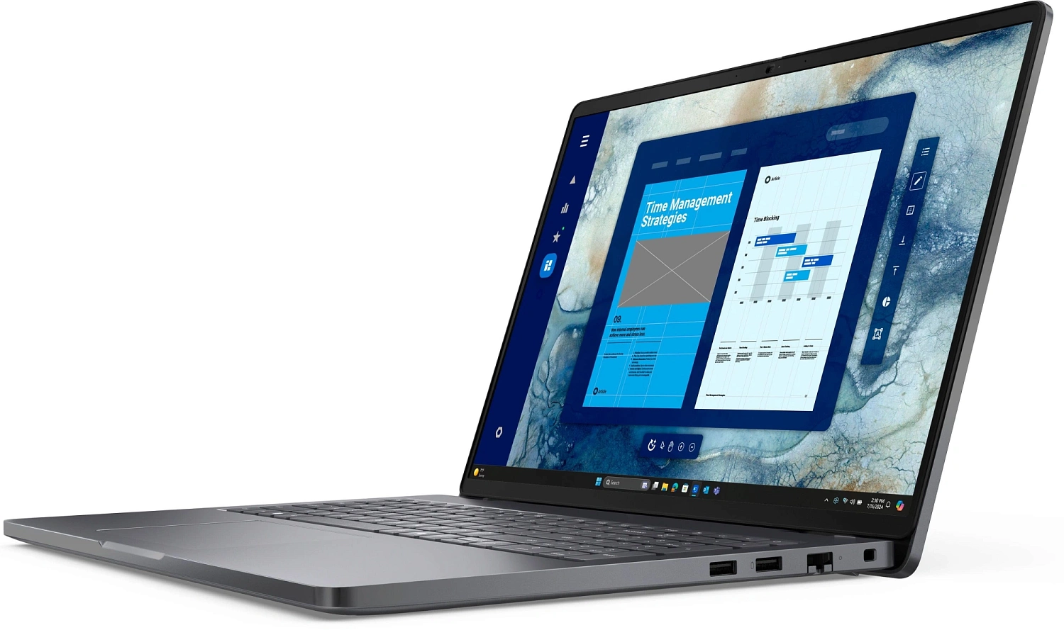 Ноутбук Dell Pro 16 Core Ultra 7 255U 16Gb SSD512Gb Intel Graphics 16" IPS FHD+ (1920x1200) Linux grey WiFi BT Cam (PRO16-7655)