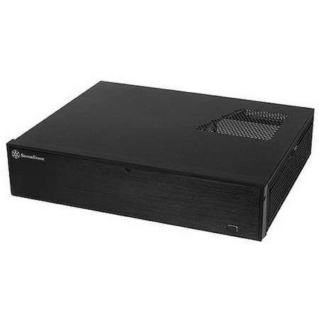 SST-ML04B ML04B (USB 3.0) Milo Slim HTPC Micro ATX Silent Computer Case, lockable, black