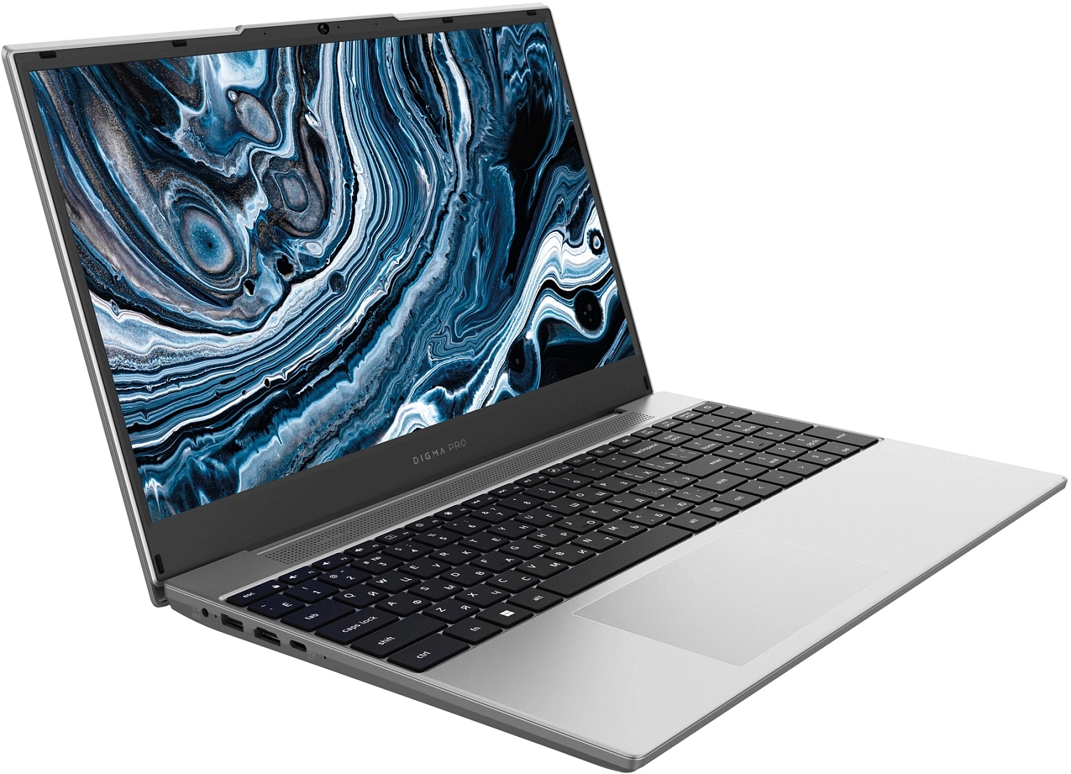 Ноутбук Digma Pro Breve Ryzen 5 7430U 16Gb SSD512Gb AMD Radeon 15.6" IPS FHD (1920x1080) Windows 11 Professional silver WiFi BT Cam 4500mAh