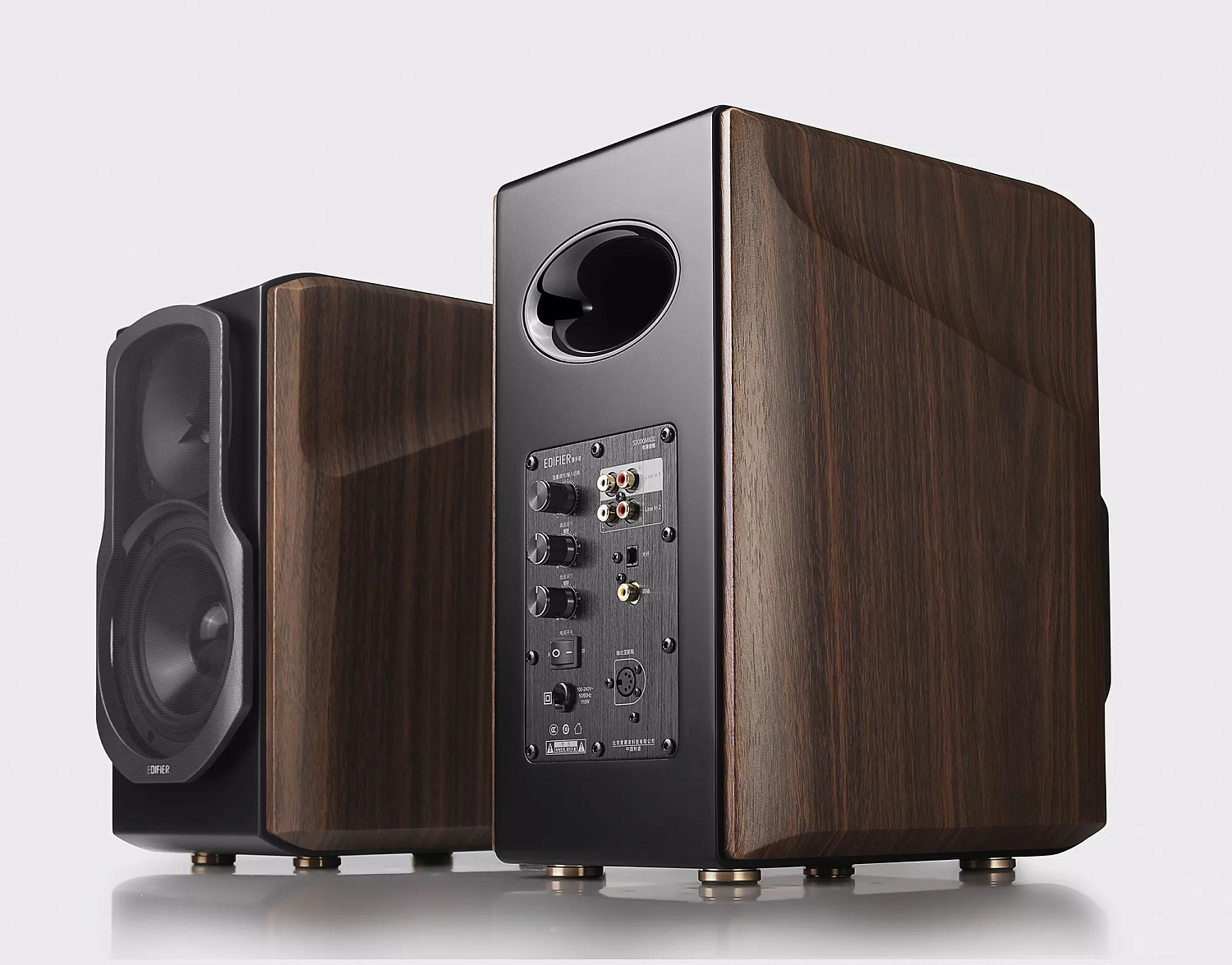 Колонки Edifier S2000MKIII 2.0 коричневый 130Вт