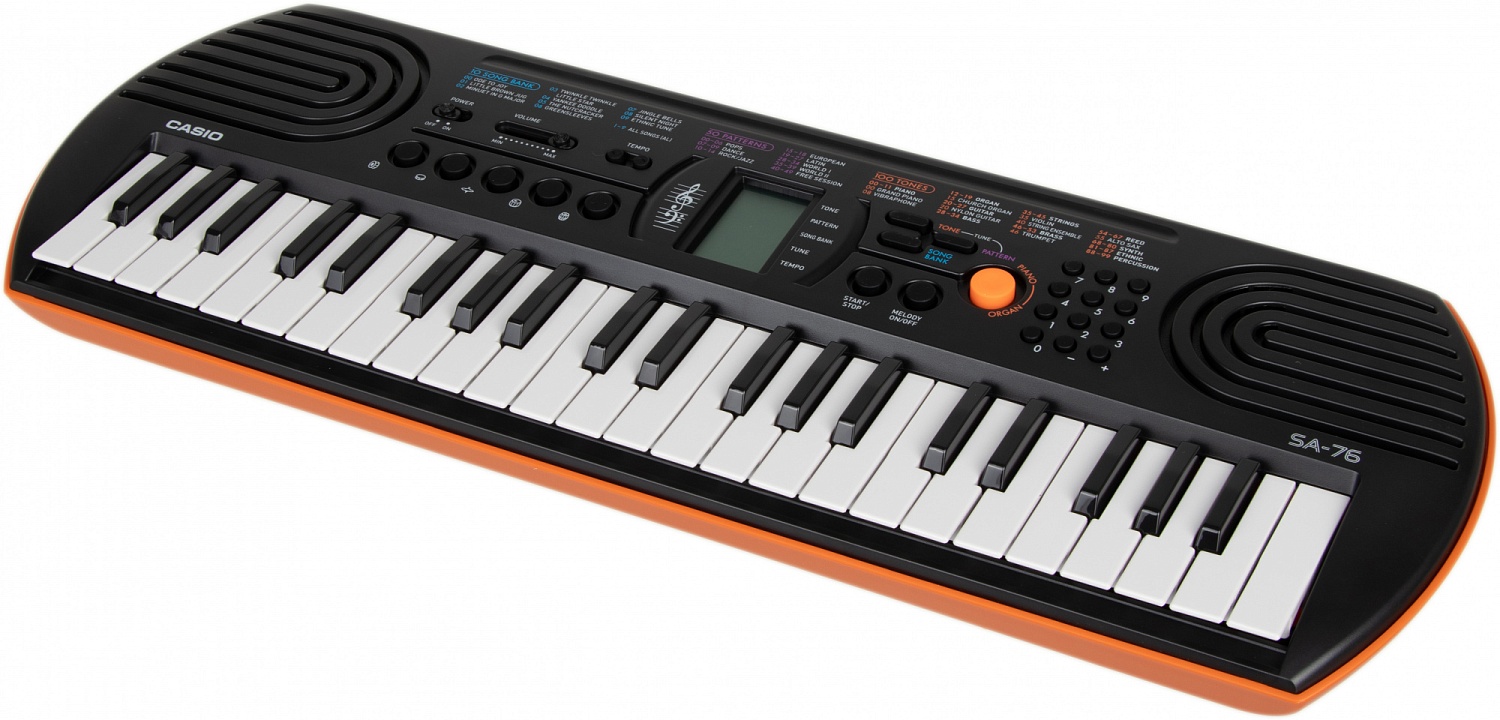 Синтезатор Casio SA-76 44клав. оранжевый Синтезатор Casio SA-76 44клав. оранжевый