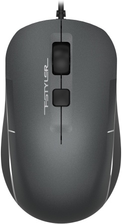 Мышь A4Tech Fstyler FM26 серый/черный оптическая (2000dpi) USB для ноутбука (4but)