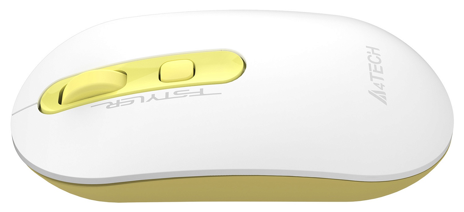 Мышь A4Tech Fstyler FG20S Daisy белый/желтый оптическая (2000dpi) silent беспроводная USB для ноутбука (4but) Мышь A4Tech Fstyler FG20S Daisy белый/желтый оптическая (2000dpi) silent беспроводная USB для ноутбука (4but)