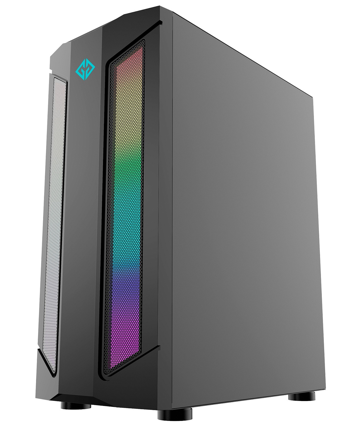 Корпус GMNG OGC-G130 черный без БП ATX 5x120mm 2xUSB2.0 1xUSB3.0 audio bott PSU