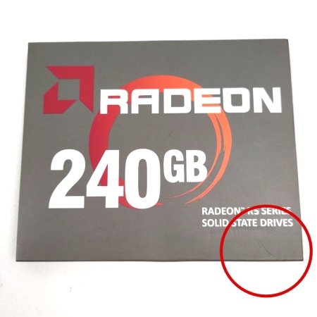 2.5" 240GB AMD Radeon R5 Client SSD R5SL240G SATA 6Gb/s, 528/448, IOPS 67/56K, MTBF 2M, уц-3-11 120TBW, RTL (181234) {100}