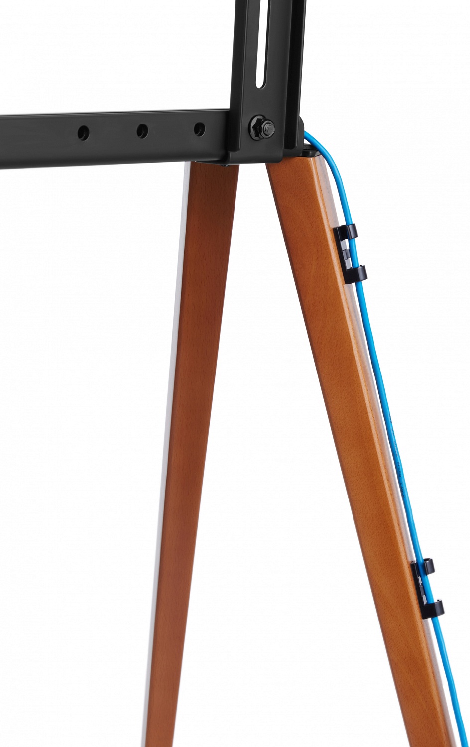 Подставка для телевизора Cactus CS-ST3644BKWN черный/орех 43"-65" макс.40кг напольный