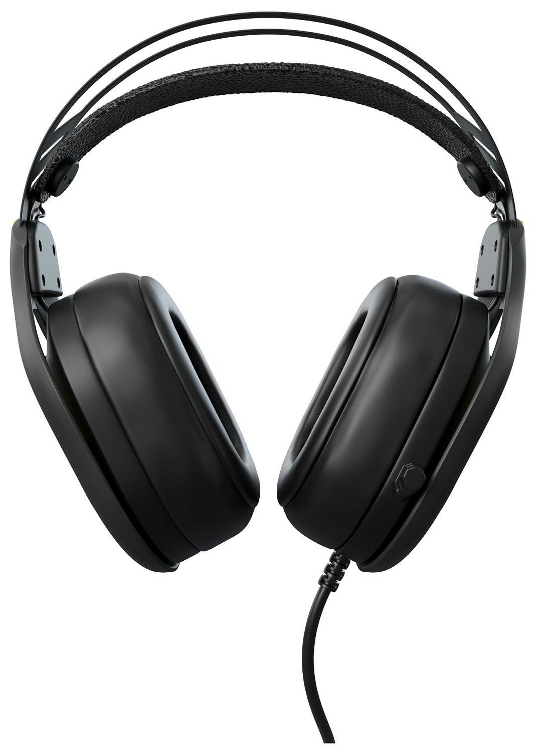 Наушники с микрофоном GMNG HS-L630G черный/желтый 2.2м мониторные оголовье (1533561)